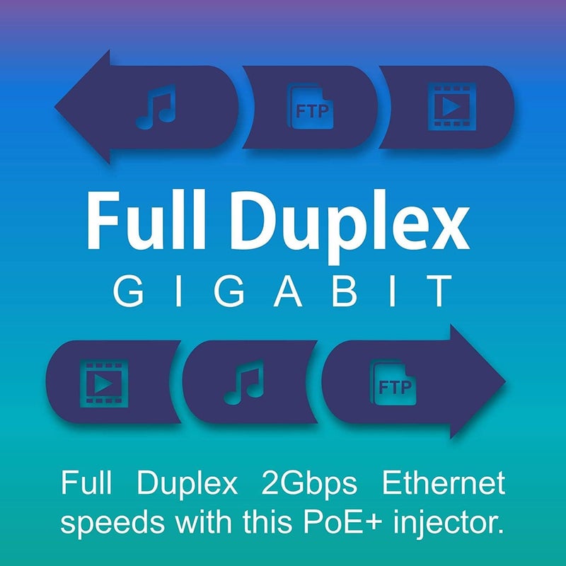 Trendnet Gigabit Power Over Ethernet Plus Injector, PoE+ (30W) Power Network Distances Up to 100M (328 ft.), Black, TPE-115GI (Pack of 1) - Image 4